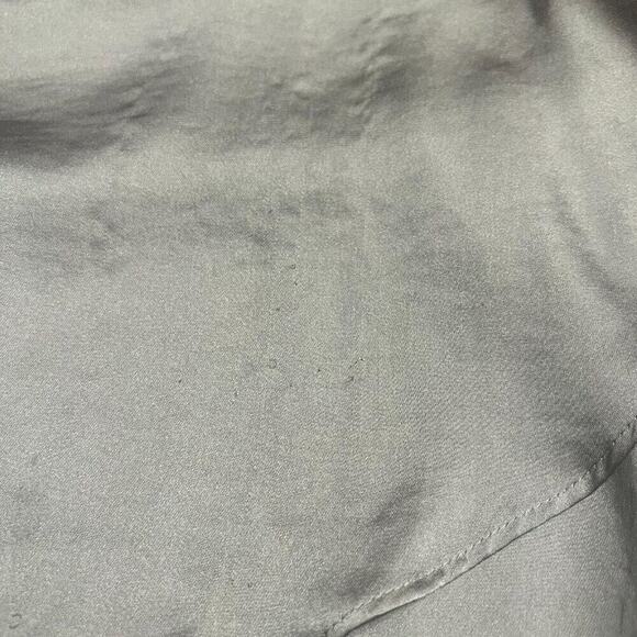 Fashion Bug Silver Grey 1X Layered Ruffly Sleeveless Women's Blouse Feminine - Picture 11 of 16